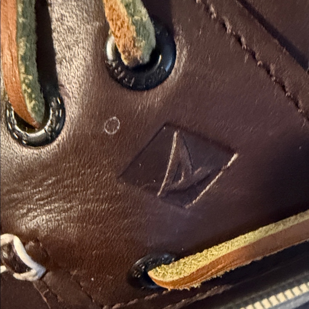 Sperry Dark Brown Leather Boat Shoes Sz 10 M UK/GB 9M EUR 43 CM 28 NIB - Picture 4 of 10